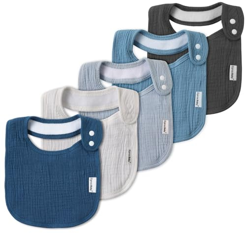 Muslin Baby Bibs for Drooling and Teething,Bibs for Boys Girls