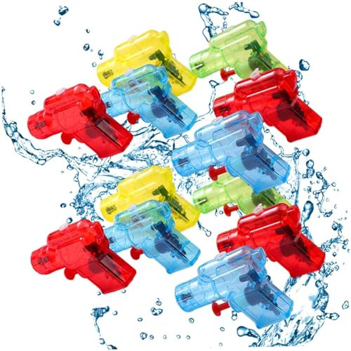 Comebachome Kleine Wasserpistole, 50pcs 3 Zoll kleine Waffe, Sommerstrand -Mini -Wasserpistole, Wasserkampfspielzeug, Kinderspielzeug für Strandpool (zufällige Farbe)