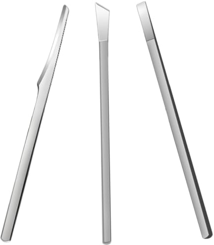 HONMEET 3piezas Cuchillos Para Pedicura Cuchillos De Acero Inoxidable Para Cortar Uñas Encarnadas y Eliminar Piel Muerta Accesorios Cuidado Pies Casa