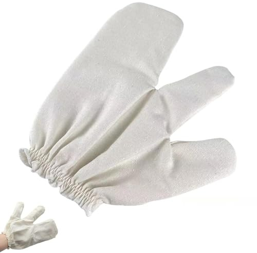 100% ECHTSEIDE Peelinghandschuh PAAR Dermatologisch getestet! Sanftes Körperpeeling + Gesichtsexfoliation – Zweiseitig ✓ Für trockene Haut & Cellulite (1)