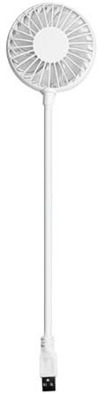 USB Desk Fan, Portable USB Fans, Laptop Mini Ventilator, Flexible Neck Design, Adjustable Angle, Lightweight Build, Space-Saving Structure, Travel and Workplace Use, 13.39 X 3.15 Inches