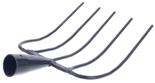 DIYEAH Piccola Forcone Manuale Agricolo Solido Denti Attrezzo da Giardino Multifunzionale per Raccolta Letame e Fieno Strumento Affidabile per Fattorie e Aree Rurali
