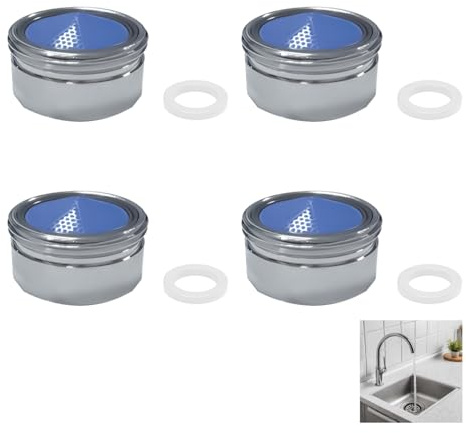 4 Stück Strahlregler M22, M22 Wasserhahn Sieb mit Dichtungen & ABS-Filter M22 Außengewinde Water Filter Tap Ersatzteile Belüfter Auslauf Für Küchen- Badezimmer Und Barthekenarmaturen-Accessoires
