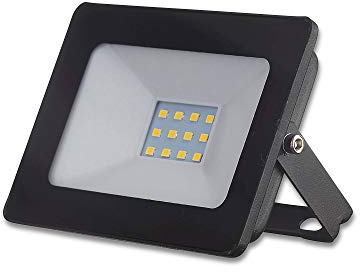 LED Fluter 10W neutralweiß 230V - Außen-Strahler hell und flach IP65 Flutlicht - Garten-Lampe Außenleuchte Gartenstrahler