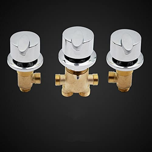 AFUDER Rubinetto per vasca da bagno a cascata con deviatore a due vie Miscelatore per acqua calda fredda in ottone per doccia idromassaggio Vasca da bagno montata sul ponte