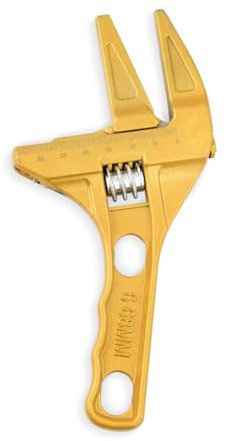 Llave ajustable de 6 a 68 mm, boca ancha, llave de aleación de aluminio, llave corta y fina, machos