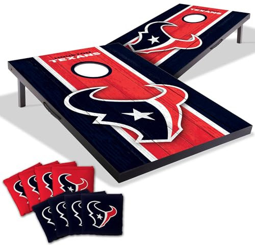 YouTheFan NFL Houston Texans tragbares Cornhole-Spiel mit Logotaschen, 60 x 90 cm