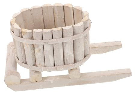 GAROZATION Jardinière De Noël Bois Contenant pour Plantes Jardinière Rustique pour Fleurs Pot De Fleurs pour Cactus Décorations De Noël pour Maison