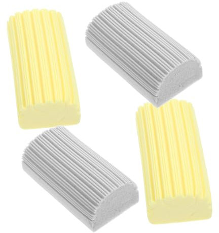 PRETYZOOM Plumero Reutilizable para Limpieza de y Zócalos 4 Piezas Esponja Húmeda para Quitar el Polvo para Ventiladores Radiadores y Espejos