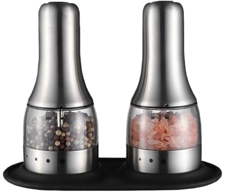 OUYUE Macinapepe Elettrico in Acciaio Inox for Spezie E Sale Marino