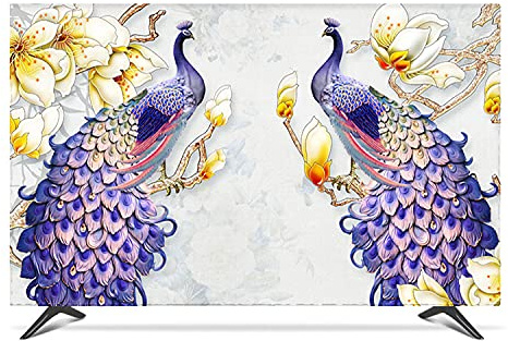 Genérico Funda TV Exterior Antipolvo 19 - 80 Cubierta de capucha decorativa 22 pulgadas 75 para PC televisión pantalla impermeable(75 inch)