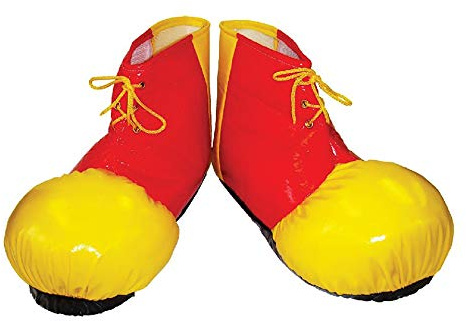 Bristol Novelty Clown Shoe Covers, Adult Fancy Dress Accessory, Multicolorored