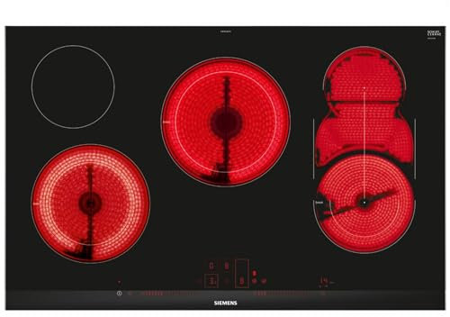 Siemens ET875LMP1D iQ500 Kochfeld Elektro / Glaskeramik / 81,2 cm / Timer mit Ausschaltfunktion, Schwarz