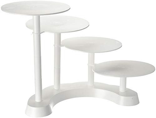 Soporte para tartas de plástico, 4 niveles, soporte modular