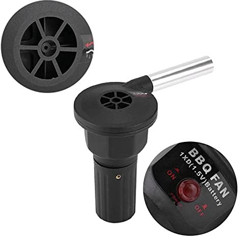 Ventilatore Barbecue Elettrico Portatile, Cucinare all'aperto BBQ Ventilatore Air Air Blower, Barbecue Fire Blows Home Charcoal Avviatore antincendio per Giardino Picnic Camping