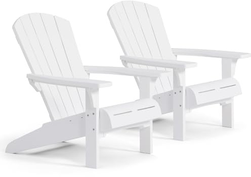 Keter Troy Adirondack Gartenstuhl - 2-81x80x96,5cm - Weiß