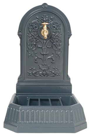 Fontaine Florale Dommartin Gris 7016 avec Robinet colvert H.87