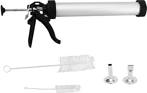 Macchina Per Bastoncini di Manzo, Jerky Guns Macchina Per Bastoncini di Manzo da 15 Pollici Kit di Strumenti di Cottura Facile da Pulire con Ugello Piatto Rotondo Per Carne di Cervo, Tacchino O Strisc