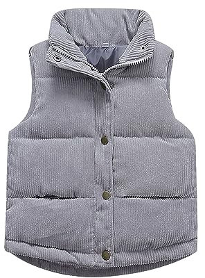 Mashaouyo Ragazzi Ragazze Giacca invernale Waistcoat Piumino Classico Spessa Vestiti Caldi Vestiti per Bambini Caldi Outwear Spessa Giacca trapuntata Vest Giacca Calda Carina Abbigliamento per Bambini