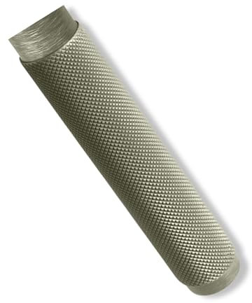 Gedotec Fenstergriff Nickel Satiniert | 1 Stück | MARION | Drehkipp-Rasterolive ohne Schließzylinder | Fensterbeschlag für Fenster | moderne Fensterolive auf Oval-Rosette | 42 mm Stiftlänge