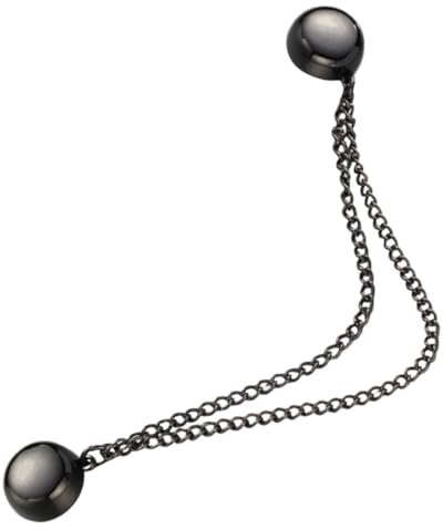 Magnetische Brosche Schwarz mit Magnet und Metall, Kleiderbrosche