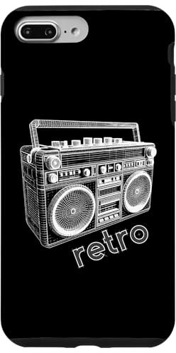 Boombox-Abbildung — Vintage-Ghettoblaster-Boombox-Liebhaber Hülle für iPhone 7 Plus/8 Plus