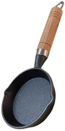 PAMINGONO Mini Frying Pan 10cm Diameter Non-Stick Frying Egg Pan Portable Kitchen Gadget for Gas Stove and Induction Cooking