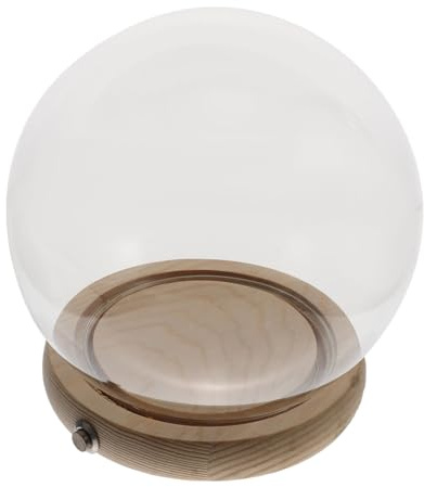 VALICLUD 1ensemble Cloche avec Socle pour Immortelles Décoration Lumineuse pour Intérieur