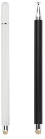 2 Pack Stylet pour Tablettes Tactiles et Smartphones, 2 en 1 Universel Stylos pour Écrans Tactiles Haute Précision et Sensibilité Compatible avec iPad Pro Mini Air Samsung Lenovo Microsoft Blackview