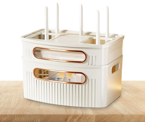 Dispositivo di protezione del router Wi-Fi,Copertura per router via cavo - Scaffale per modem WiFi impermeabile, coperchio della scatola di immagazzinaggio del WiFi per i cavi delle prese r