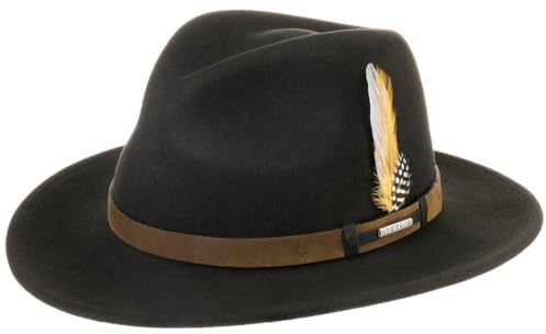 Stetson Sardis VitaFelt Traveller Hut Damen Herren Wollfilzhut wasserabweisend Made in USA Regenhut Packable Sommer Winter