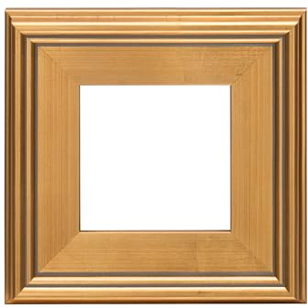 Creative Mark Plein Air Style Frame, Hand Leafed Gold, 6x6-2.75 Wide Moulding with 1/2 Rabbet Depth, Open Back W/O Glazing, Museum Quality, For Art Panels, Stretched Canvas, Pictures & More