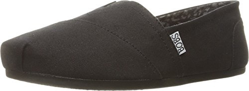 Skechers Women's Bobs Plush-Peace & Love Ballet Flat, Black, 5.5 UK