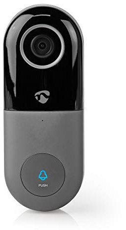 Nedis SmartLife - Video-Türsprechanlage - WLAN Türklingel mit Kamera - mit Bewegungssensor und Nachtsicht - Integriert SmartLife App