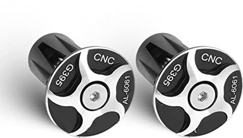 DAUERHAFT 2 Stück Lenkerendstopfen aus Aluminiumlegierung für Fahrräder, Lenkerendstopfen, Lenkerstopfen
