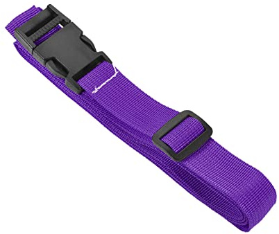 M METERXITY Bagaglio Cinghie- Viaggio Bagaglio Accessorio Regolabile Valigie Cintura con Rapido Rilascio Fibbia, Applicare a Viaggio (1.5 Metri, Viola)
