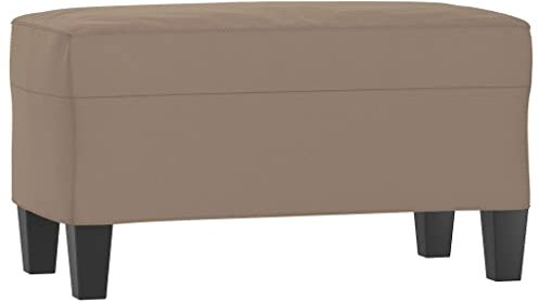 vidaXL Sitzbank, Multifunktionale Bank Polsterbank, Bettbank mit Holzbeinen, Flurbank Fußhocker für Wohnzimmer, Modern, Taupe Mikrofasergewebe
