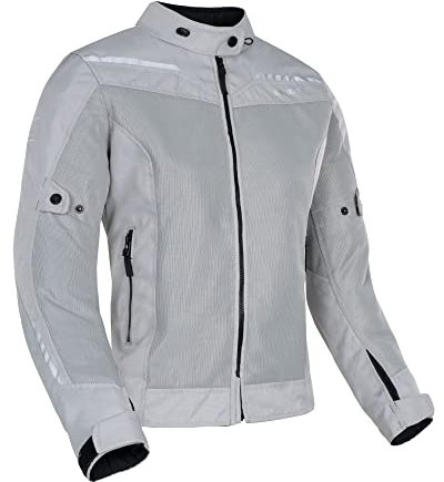 Oxford Arizona 1.0 Air-Chaqueta de Moto para Mujer, Ártico, 42