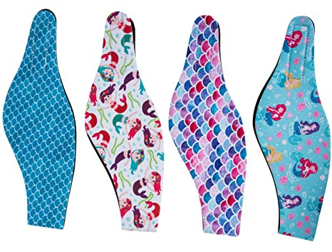 Homoyoyo 4 Piezas Sombreros De Natación Diadema Ancha De Agua Diademas De Natación Elásticas Diademas De Ejercicio Para Mujer Diadema De Oreja Orejeras Neopreno Antitranspirante Hombre
