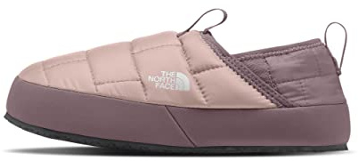 The North Face Teen Thermoball Traction Mule II - Kids' Insulated Winter Shoes, Pink Moss/Fawn Grey, 2