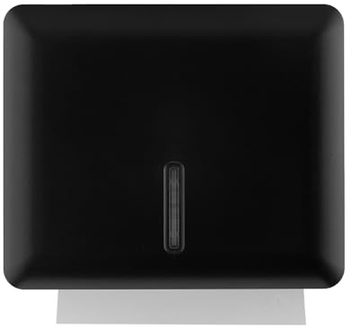 Multifold Papierhandtuchspender, Wandhalterung (schwarz), gefalteter Handtuchspender für Badezimmer/Toilette, kommerzieller Papierhandtuchhalter, dreifach gefalteter Papierhandtuchspender von EnBath