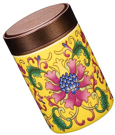 HEMOTON 2pezzi Contenitore Ceramico Per Tè Porta Tè Ermetico Da Design Compatto e Facile Da Trasportare Per Tisane Sfuse e Conservazione Aromi