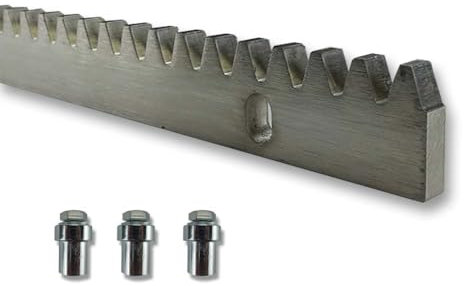 4 x 1m Stahl Zahnstange Modul 4 für Torantrieb - universal Zahnstange Motor Schiebetor - 4 x 1000 mm Zahnstangen für Schiebetorantrieb Schiebetor