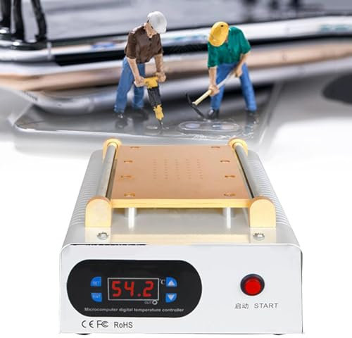 SMoonga Machine de séparation LCD numérique pour Smartphone, Machine de séparation d'écran de téléphone Portable, contrôle de la température, écran LCD de 11 Pouces, Plaque chauffante 18 x 8 cm