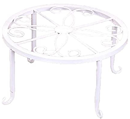 CCYENG Pflanzenständer Pflanzenregal Pflanzentisch Metall Blumentopfhalter Schmiedeeisen Pflanzenhalter Runder Blumenständer Wohnkultur Pflanzenhalter Blumenständer P