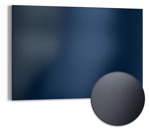 DEQORI Metall Magnettafel | 60x40 cm cm groß | Unifarben - Dunkelblau | Whiteboard für alle Magnete | Magnetboard Wand-Tafel für Küche & Büro | Design Magnetwand Pinnwand magnetisch