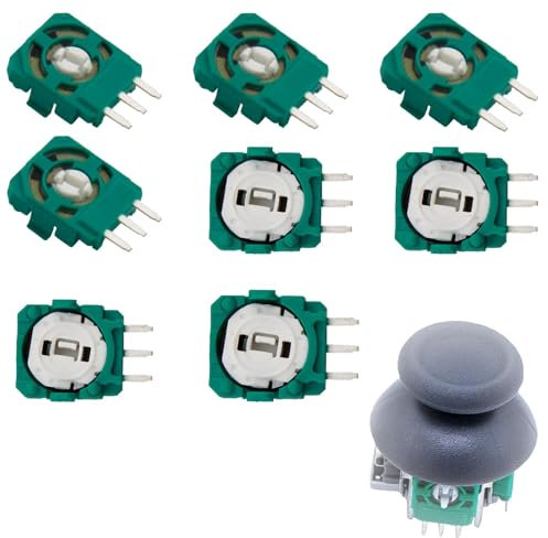 Novstuf 8 Stück Ersatz Trimmer Potentiometer Sensor für PS5 Wireless Controller Sticks Joysticks Controller Ersatzteile für Xbox One Trim Pot Widerstände Ersatzteile für ALPS Analog Joystick