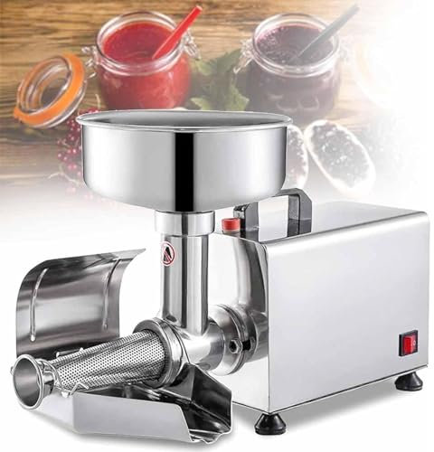 Passapomodoro Elettrico Commerciale, Fresatrice per Pomodoro Passapomodoro e Colino in Acciaio Inossidabile, Filtro per Alimenti con Motore in Rame Puro,220V