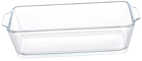 SHOWERORO Heat-Resistant Glass Bowl Steaming Plate for Baking Dish and Glass Loaf Pans for Cookware and Serving at Parties