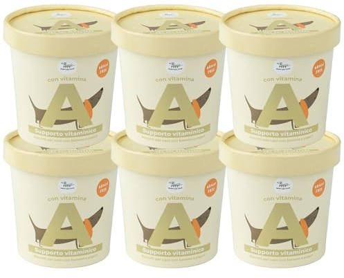 Getreidefreie Hundekekse Joghurt und Banane mit Vitamin A | 100% natürlich für die Gesundheit von Fell und Sehkraft | Multivitamin-Snack Glutenfrei | 6 x 600g Kekse Hund Hygge Dog